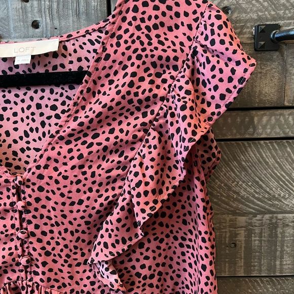 Loft Babydoll Blouse: Size M - Picture 4 of 5